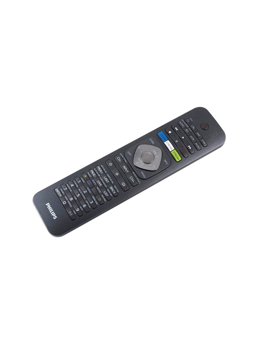 Philips SRP5018/27 8-in-1 Universal Remote Control, Black
